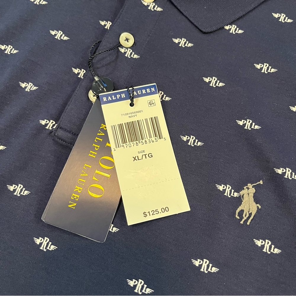 POLO RALPH LAUREN All-Over Logo Polo Shirt - Picture 5 of 5
